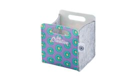 CreaFelt Desk S, organizator birou personalizat, alb/gri