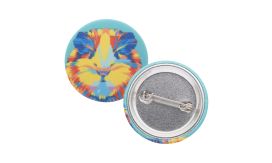 PinBadge RPET Mini, insignă, alb/argintiu