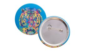 PinBadge RPET Maxi, insignă, alb