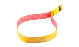 SuboWrist RPET, brățară festival personalizată, galben