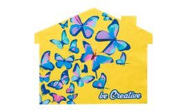 CreaClean RPET, Lavetă ochelari personalizată, casă, alb