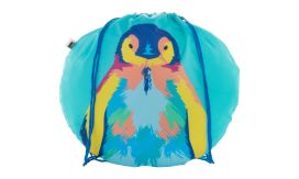 CreaDraw Circle, rucsac cu șnur, personalizat, RPET, albastru/alb