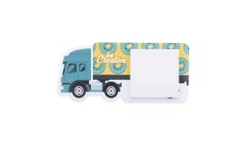 CreaStick Fridge Cargo, magnet de frigider personalizat, alb