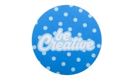 CreaFelt Cursor Round, mousepad RPET, alb