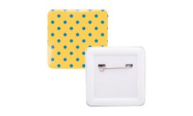 SquareBadge Maxi, insignă, alb