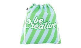 CreaCool Draw Kids, geantă frigorifică personalizată, cu șnur, pentru copii, alb