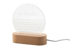 Woodify, trofeu cu lumină LED, transparent