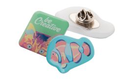 EpoBadge Midi, insignă cu design unic, alb