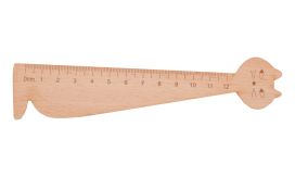 Looney, riglă din lemn, natural