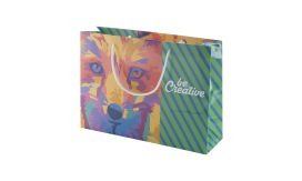 CreaShop H, sacoșă de hârtie personalizată, alb