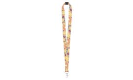 Subyard A Safe, lanyard cu sublimare, cataramă de siguranță, alb