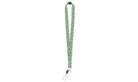 Subyard B Safe, lanyard cu sublimare, cataramă de siguranță, alb
