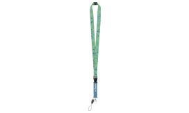 Subyard D Safe, lanyard cu sublimare, cataramă de siguranță, alb