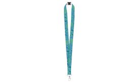 Subyard Zero Safe, lanyard cu sublimare, cataramă de siguranță, alb