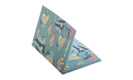 Dioptry Mail, carte poștală cu lavetă curățare ochelari, alb