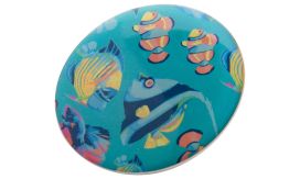 DomeBadge, insignă cu magnet, alb