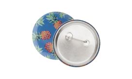 PinBadge Maxi, insignă, alb/argintiu