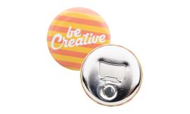 MagBadge Bottle, insignă cu desfăcător sticle, argintiu