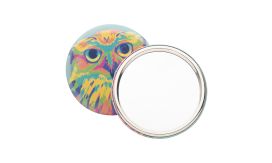 BeautyBadge, oglindă de buzunar, argintiu