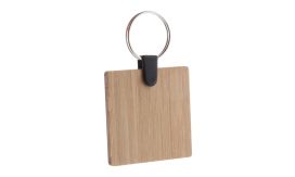 Bambry, breloc bambus, rotund, natural