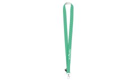 Subyard Zero RPET, lanyard cu sublimare, alb