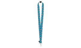 Subyard Zero Safe RPET, lanyard cu sublimare, alb