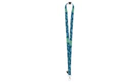 Subyard 15 Zero Safe RPET, lanyard cu sublimare, alb