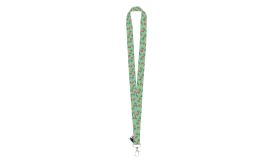 Subyard A RPET, lanyard cu sublimare, alb