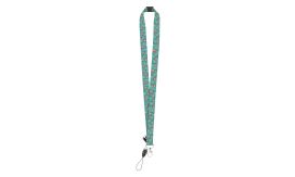 Subyard B Safe RPET, lanyard cu sublimare, alb