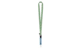 Subyard C RPET, lanyard cu sublimare, alb