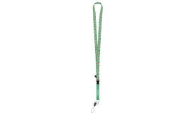 Subyard 15 D RPET, lanyard cu sublimare, alb