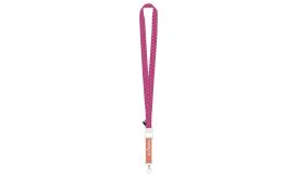 Subyard Drink RPET, lanyard cu sublimare, alb