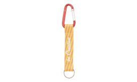Subiner RPET, breloc personalizat, roșu/alb
