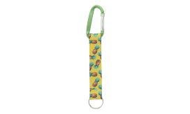 Subiner RPET, breloc personalizat, verde/alb