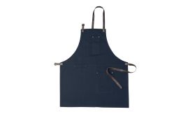 James, șorț din bumbac, albastru închis