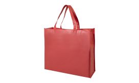 Laster, sacoșă cumpărături, material reciclat RPET, roșu