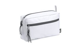 Cosmax, geantă cosmetice, material reciclat RPET, alb