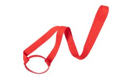 Lancup, lanyard cu suport sticlă, roșu