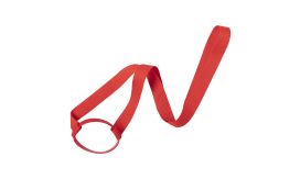 Lancup, lanyard cu suport sticlă, roșu