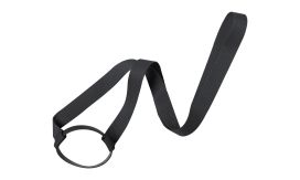 Lancup, lanyard cu suport sticlă, negru