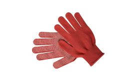 Horgol, mănuși, roșu