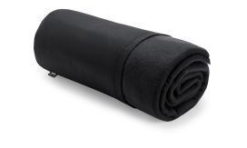 Nanda, patura polar din material reciclat, negru