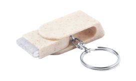 Elyra, breloc cu suport telefon mobil, natural