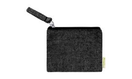 Florin, geantă cosmetice, bumbac, negru