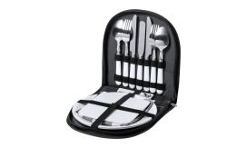Pikken, set pentru picnic, RPET, gri