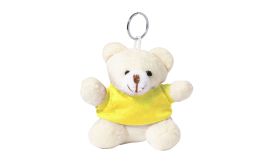 Keyted, breloc pluș ursuleț de pluș, galben