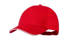 Aaron, șapcă baseball, material reciclat RPET, roșu