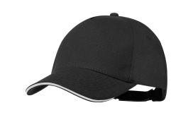 Aaron, șapcă baseball, material reciclat RPET, negru