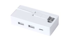 Bilkon, hub USB RABS, alb