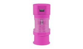 Tribox, adaptor voiaj, roz
